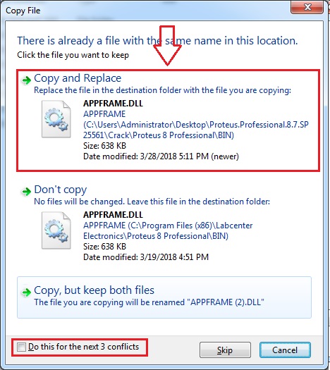 Copy file Proteus 8.7