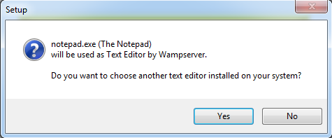 Install WampServer 3.1.9 mới nhất bước 9: Nhấn chọn No