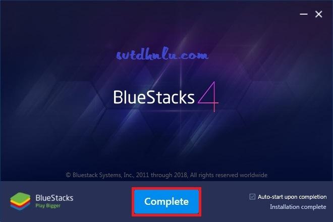 Hoan thanh Cai BlueStacks phan mem gia lap Android tren PC
