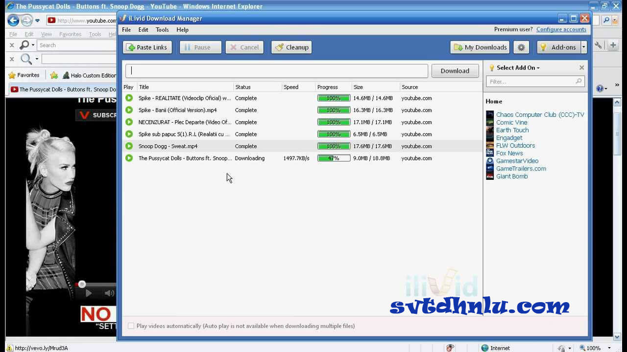 Download iLivid Download Manager - Download file tốc độ cao