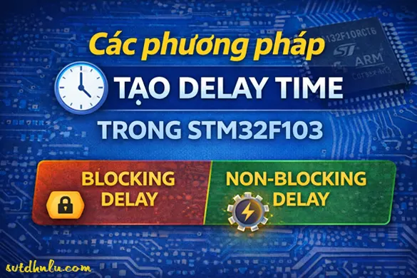 Lập trình STM32F103 thanh ghi: Các phương pháp tạo Delay time trong STM32F103